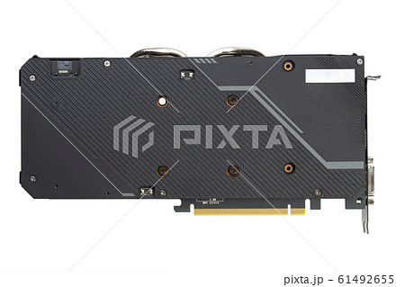 Game graphics card isolated on white background. 61492655