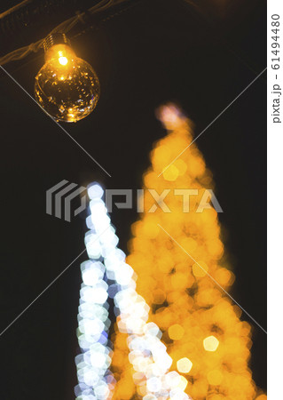 Retro beautiful lamp lights on the background of 61494480