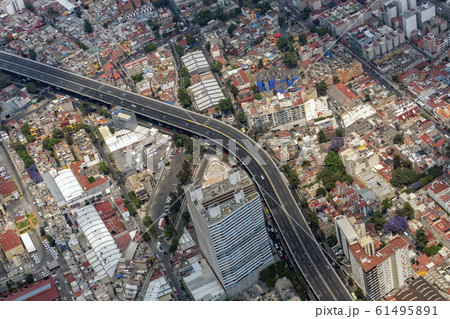 mexico city aerial view panorama 61495891