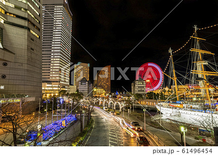 横浜みなとみらい さくら通りのイルミネーション 横浜みなとみらい さくら通りのイルミネーション 61496454