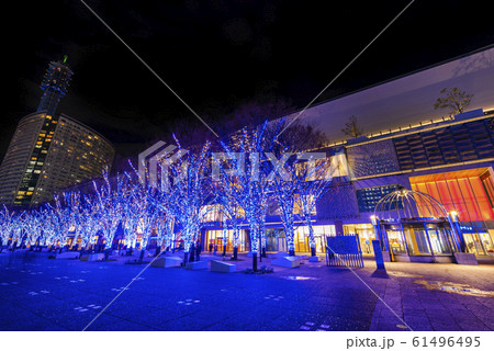 横浜みなとみらいのイルミネーション 横浜みなとみらいのイルミネーション 61496495