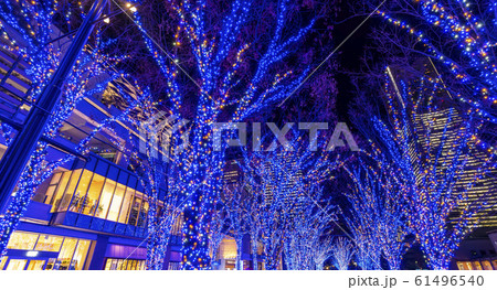 横浜みなとみらいのイルミネーション 61496540