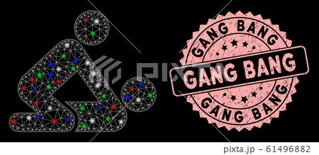 Mesh Sexual Pose with Flare Spots and Gang Bang Stamp Mesh Sexual Pose with Flare Spots and Gang Bang Stamp 61496882