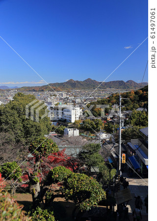 金刀比羅宮 大門前から見る琴平の街並み 61497061