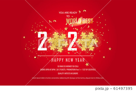 Merry Christmas and New Year horizontal banner. Merry Christmas and New Year horizontal banner. 61497395