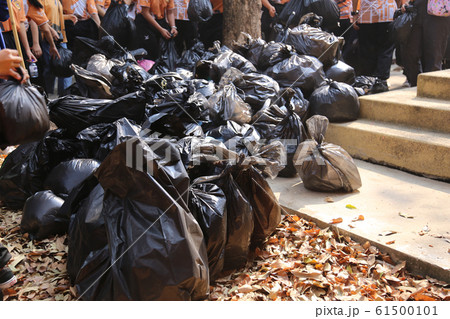 Black plastic bags were discarded by humans Black plastic bags were discarded by humans 61500101