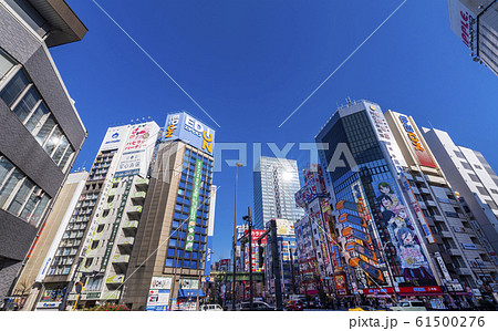秋葉原電気街 万世橋から見た中央通りの風景 秋葉原電気街 万世橋から見た中央通りの風景 61500276