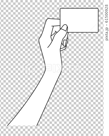 カードを持つ女性の手元 61500928