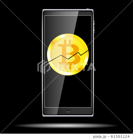 A large black realistic mobile smart touch  61501124
