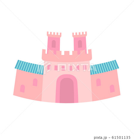 Cartoon hink fairy tale castle gate 61501135