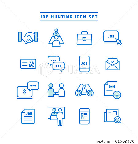 JOB HUNTING ICON SET 61503470