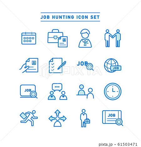 JOB HUNTING ICON SET 61503471
