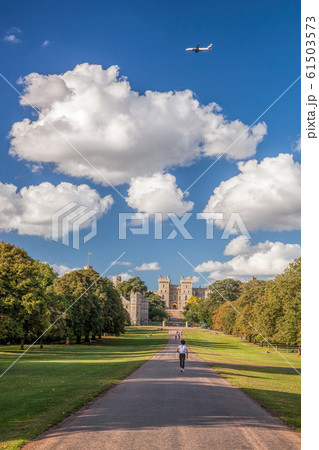 Windsor castle with garden near London, United Kingdom 61503573