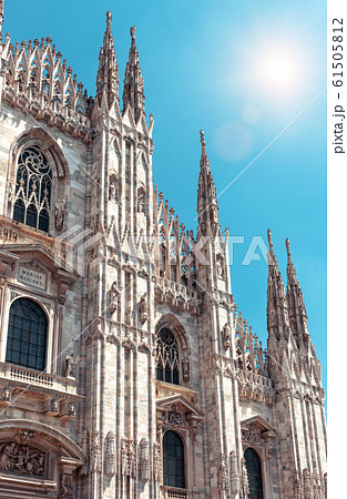 Milan Cathedral (Duomo di Milano) in sunlight, Milan Cathedral (Duomo di Milano) in sunlight, 61505812
