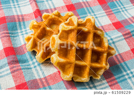 ワッフル Waffles of Dutch, French and Belgian foods 61509229