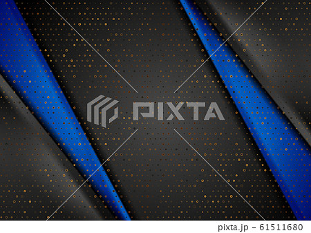 Blue black corporate background with golden dots Blue black corporate background with golden dots 61511680