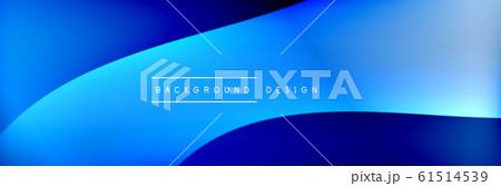 Flowing waves with 3d shadow effects and fluid gradients. Dynamic trendy abstract background. Vector Illustration Flowing waves with 3d shadow effects and fluid gradients. Dynamic trendy abstract background. Vector Illustration 61514539