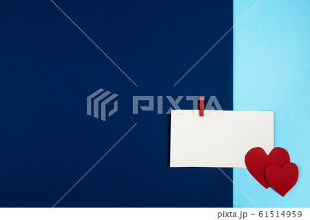 Creative Valentine Day romantic composition. Trendy blue classic Creative Valentine Day romantic composition. Trendy blue classic 61514959