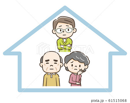 引きこもりの息子に悩む老夫婦 引きこもりの息子に悩む老夫婦 61515068