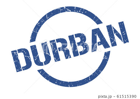 Durban stamp. Durban grunge round isolated sign 61515390