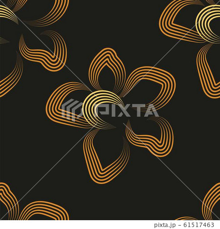 Abstract flowers for fabric design. Decorative 61517463