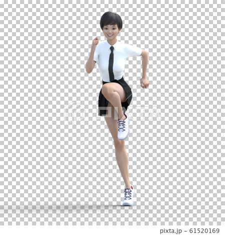 Student, posing, perming3DCG illustration material Student, posing, perming3DCG illustration material 61520169