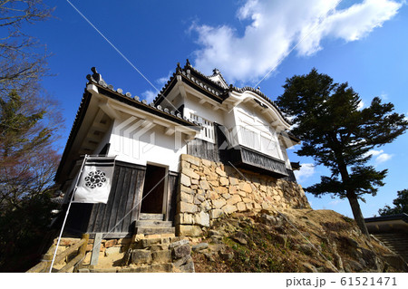 青空の下 冬枯れの備中松山城 青空の下 冬枯れの備中松山城 61521471