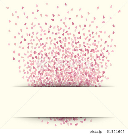 桜 花吹雪 背景のイラスト素材