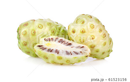 noni or morinda citrifolia fruit isolated on white 61523156