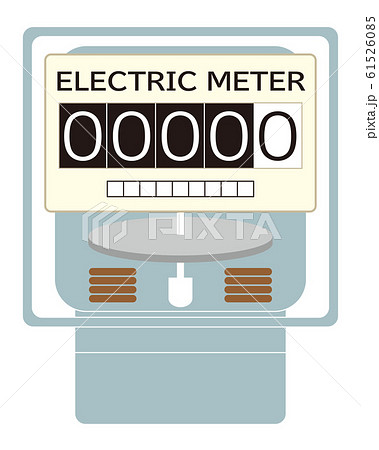 電気メーター イラスト ベクター 61526085