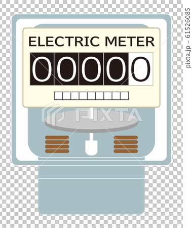 電気メーター イラスト ベクター 61526085