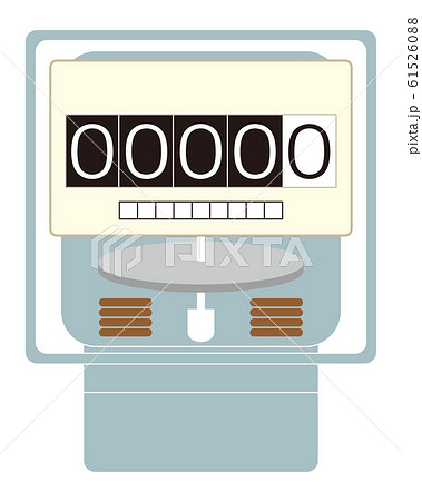 電気メーター イラスト ベクター	 61526088