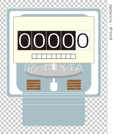 電気メーター イラスト ベクター	 61526088