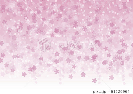 桜の花びらが散る背景のイラスト素材