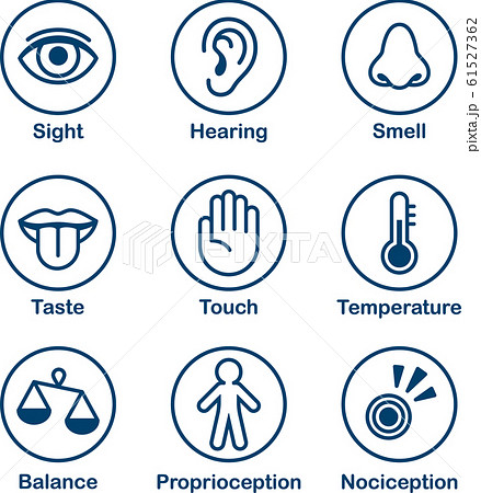 Human senses icon set 61527362