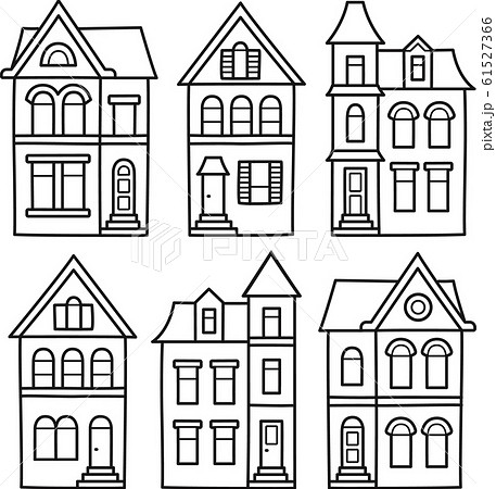 Victorian houses set 61527366
