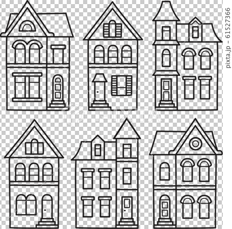 Victorian houses set 61527366