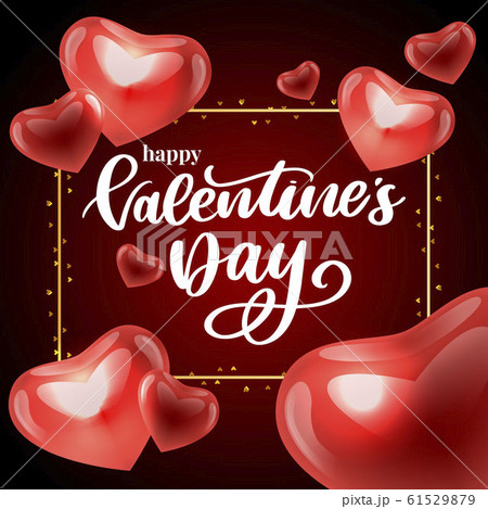 Valentine poster, card, banner letter slogan 61529879