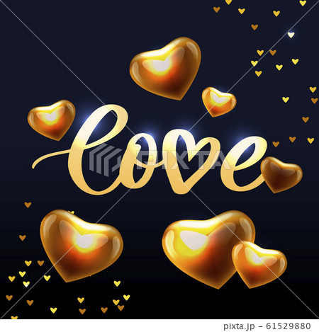 Valentine poster, card, banner letter slogan 61529880