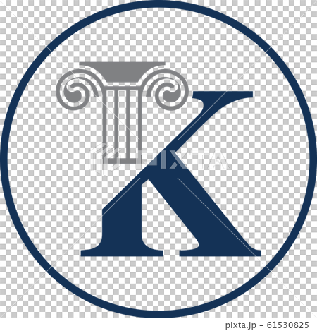 Letter K And Law Pillar Logo Design Column Stock Illustration 61530825 Pixta