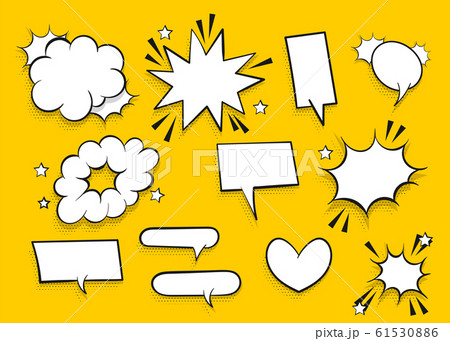 Speech bubble for comic text isolated background Speech bubble for comic text isolated background 61530886