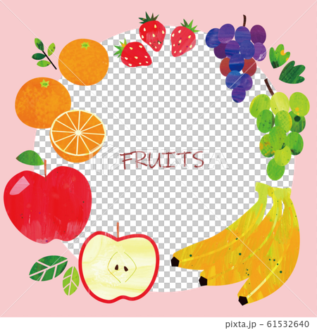 [With text space] Fruit frame png - Stock Illustration [61532640] - PIXTA