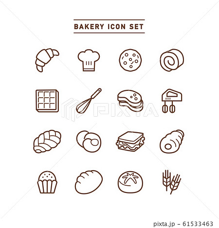 BAKERY ICON SET 61533463