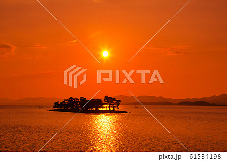 宍道湖の夕景 宍道湖の夕景 61534198