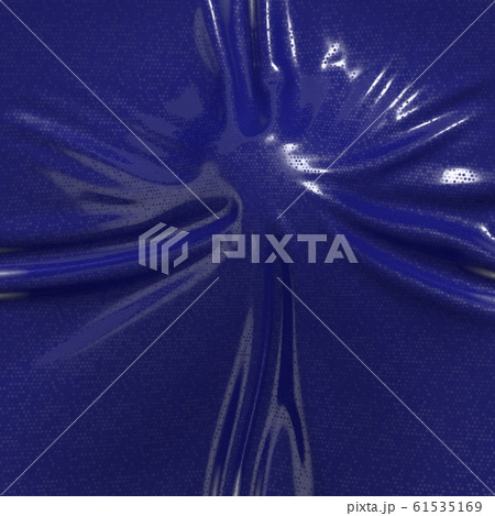 Abstract and shiny luxury silk cloth in shape of liquid wave with folds. Satin or velvet material background in popular Phantom Blue color. 3d illustration Abstract and shiny luxury silk cloth in shape of liquid wave with folds. Satin or velvet material background in popular Phantom Blue color. 3d illustration 61535169