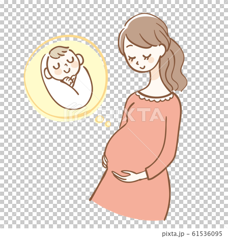 Pregnant woman baby 61536095
