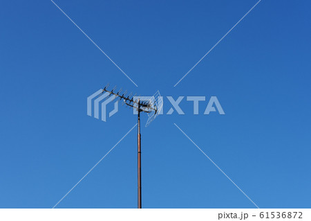 家庭用 地デジアンテナ Uhfアンテナの写真素材