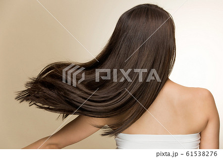 躍動感ある髪 の写真素材