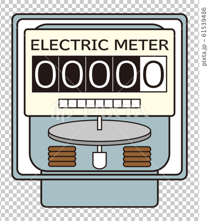 電気メーター アイコン イラスト ベクター 61539486