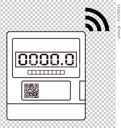 スマートメーター アイコン イラスト ベクターのイラスト素材